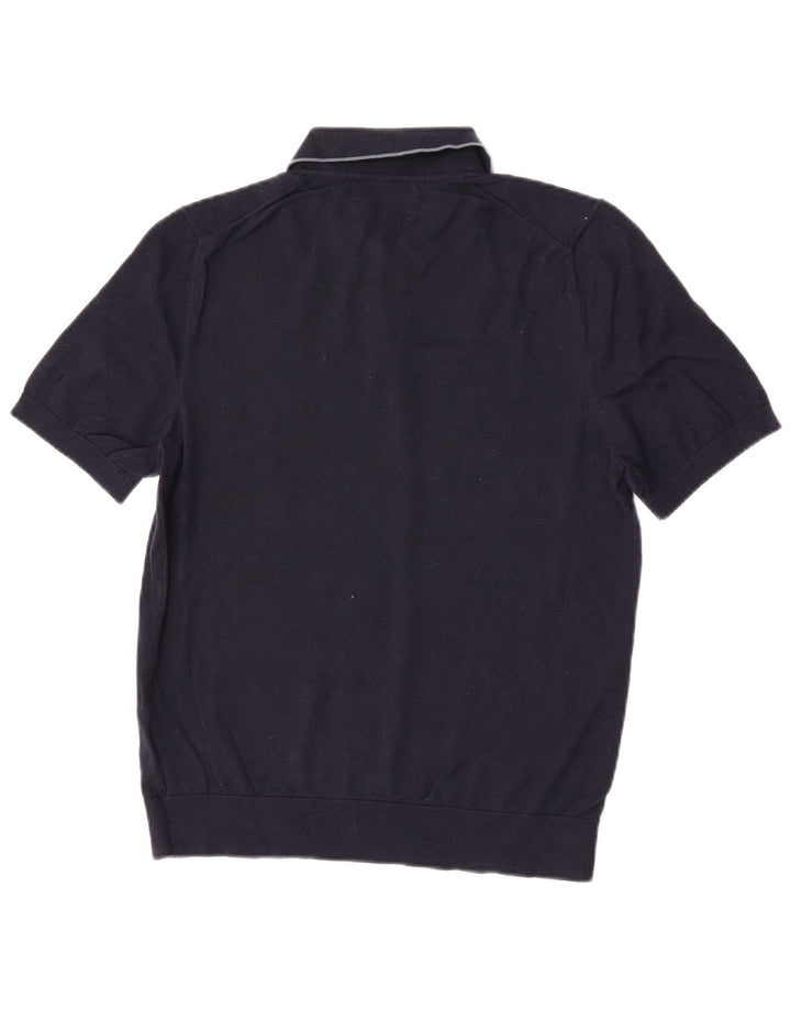 Męska koszulka polo Marks & Spencer, średnia, granatowa, bawełniana