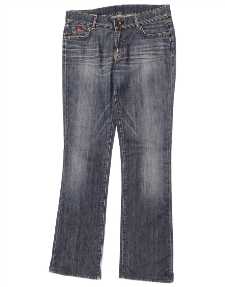 Damskie jeansy Bootcut Gas W30 L32 Niebieskie bawełniane