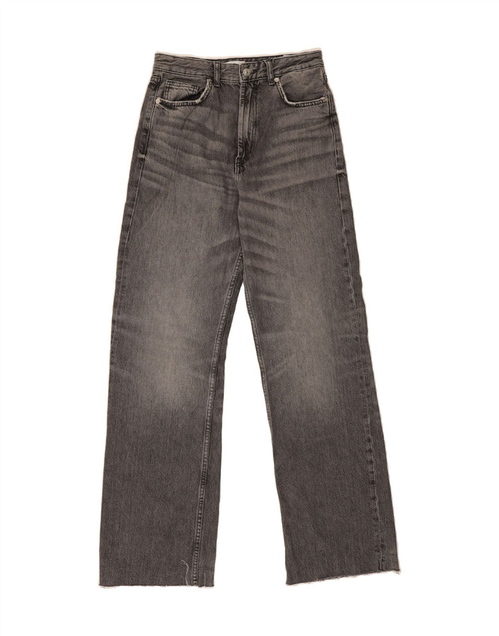 ZARA Womens Straight Jeans EU 38 Small W28 L32 Grey Cotton Vintage Zara and Second-Hand Zara from Messina Hembry 