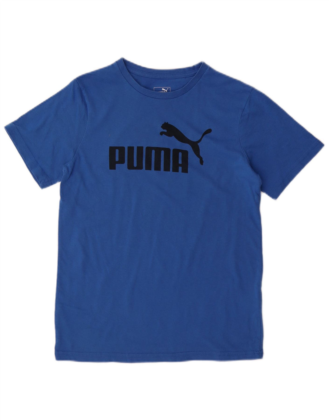 Chłopięcy T-shirt z grafiką PUMA, rozmiar 14-15 lat, duży, niebieski, bawełniany