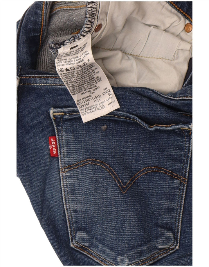 Damskie jeansy Levi's Skinny W30 L32 Niebieskie bawełniane