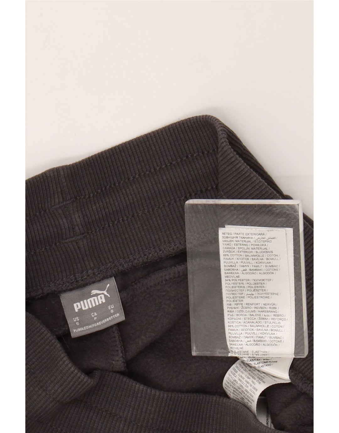 Damskie spodnie dresowe PUMA Joggers UK 8 Small, szara bawełna