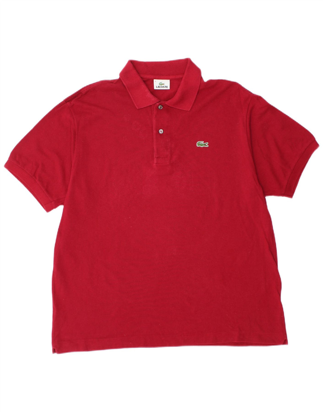 Męska koszulka polo LACOSTE, rozmiar 6 XL, czerwona, bawełniana