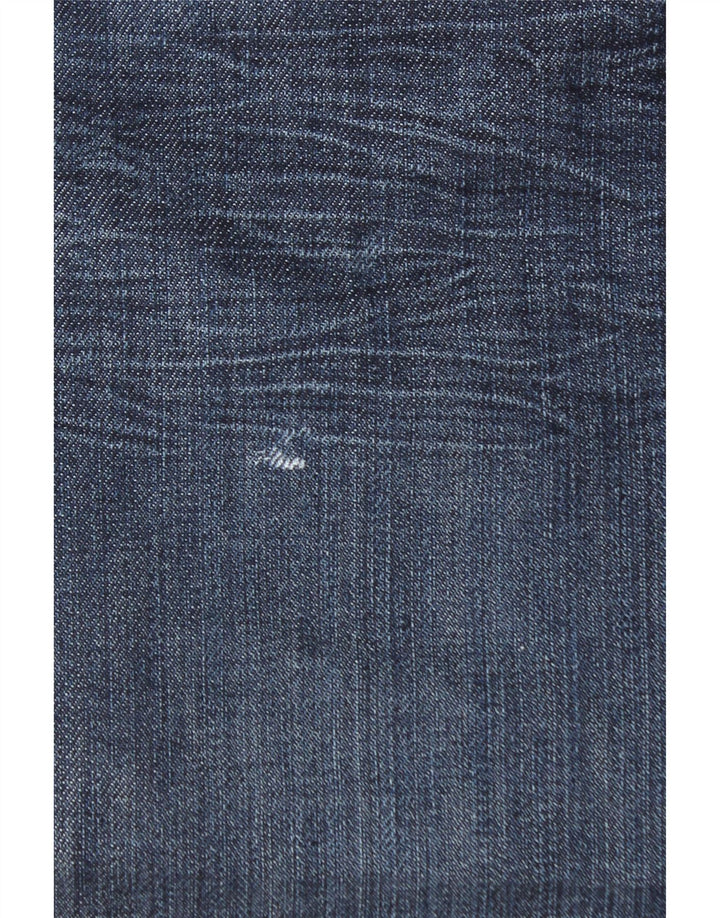 Męskie dżinsy Levi's 501 Straight W38 L30 Granatowa bawełna