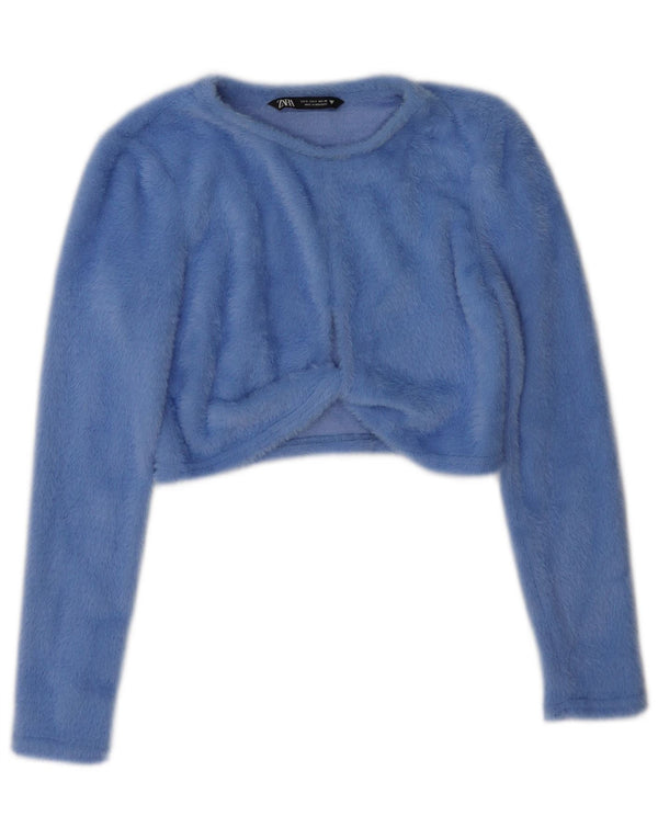 Sweter damski Zara Bolero UK 10, mały, niebieski nylon