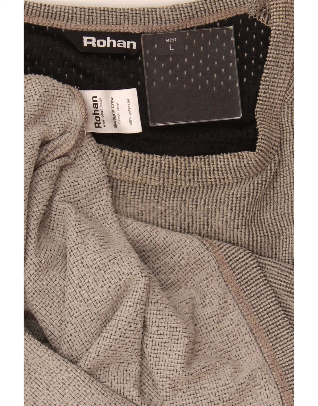 Męski top ROHAN z długim rękawem, duży, szary poliester