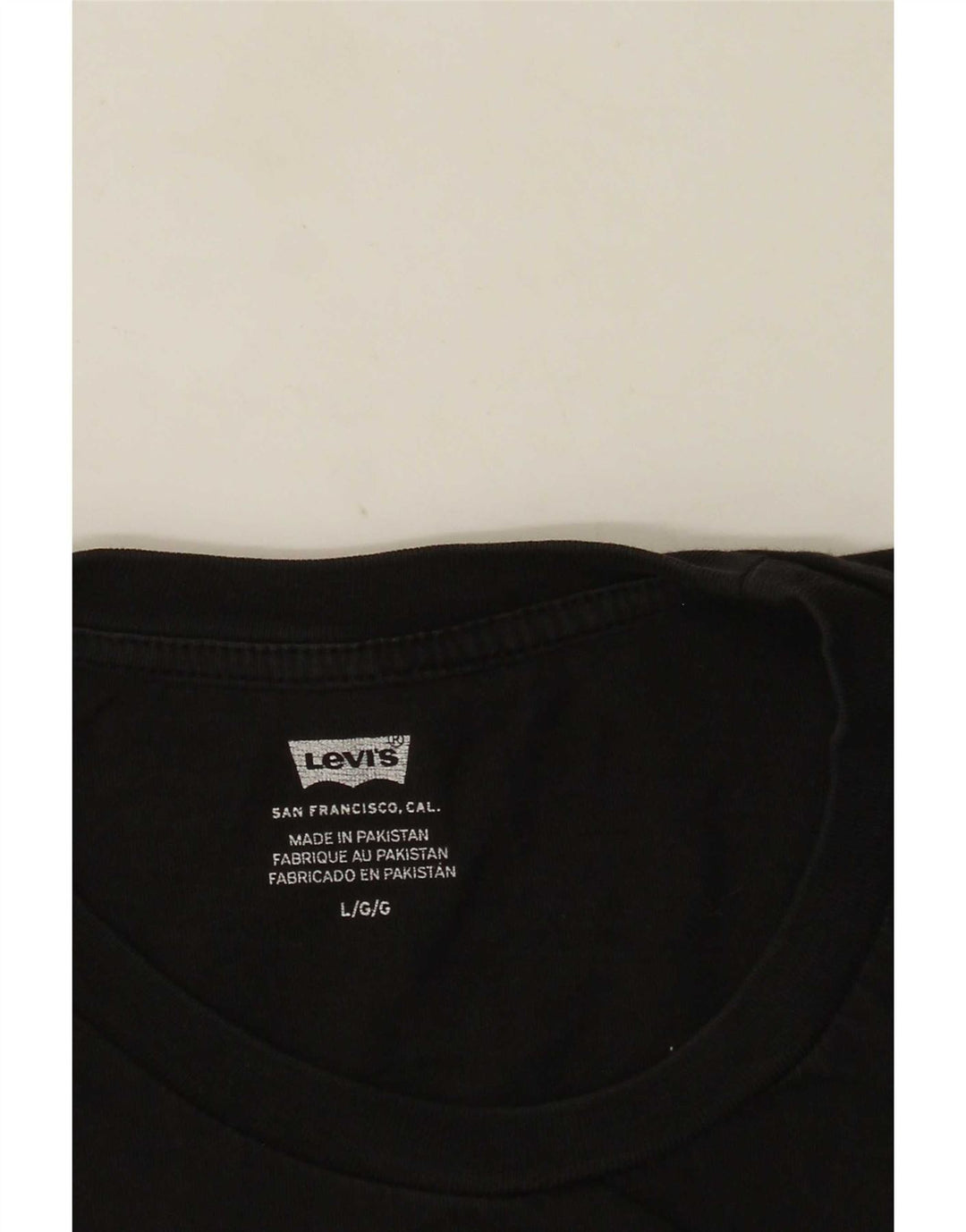 Męski T-shirt z grafiką Levi's, duży, czarny
