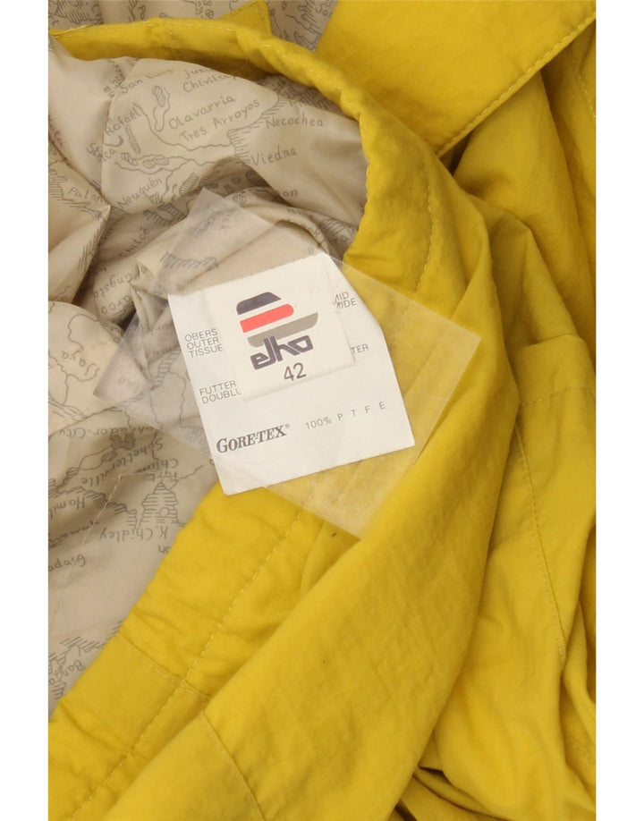 ELHO Womens Gore-Tex Rain Jacket EU 42 Large Yellow Polyamide