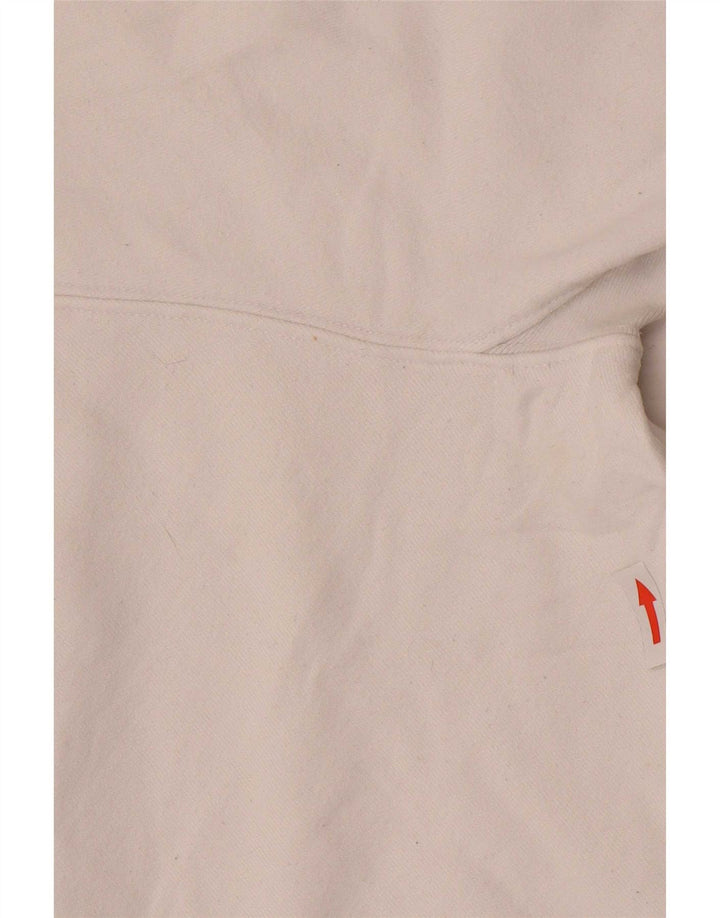 Damska bluza z kapturem Levi's UK 14, średnia biała bawełna