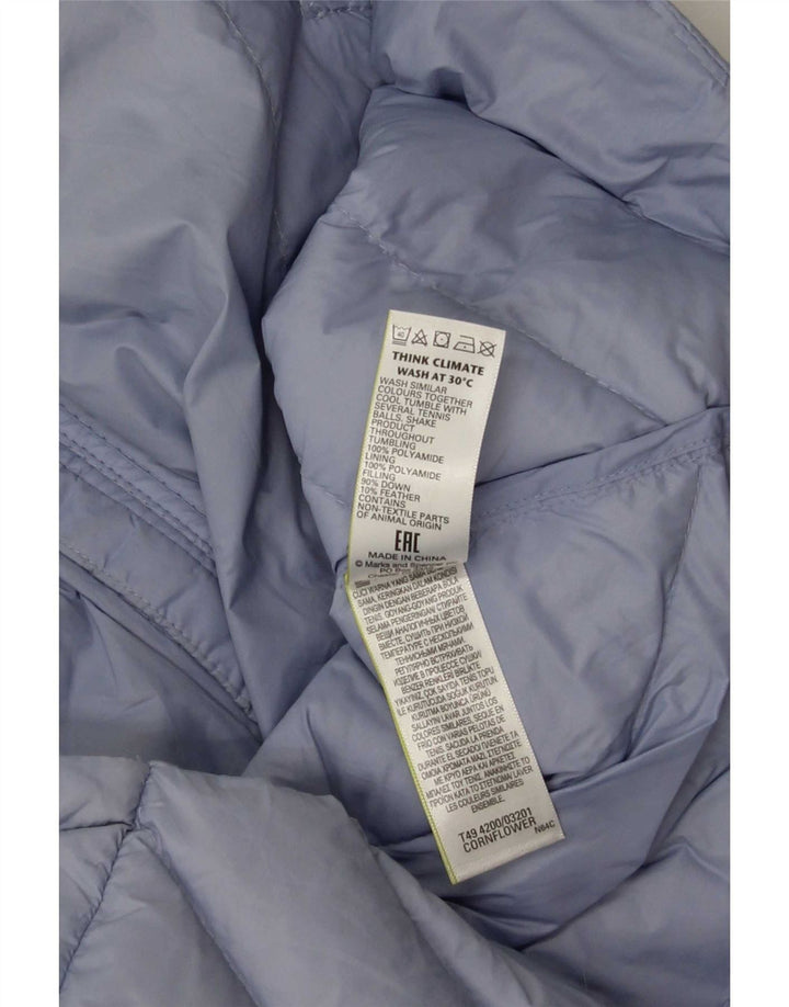 Marks & Spencer Damska kurtka ocieplana UK 12, średni niebieski poliamid