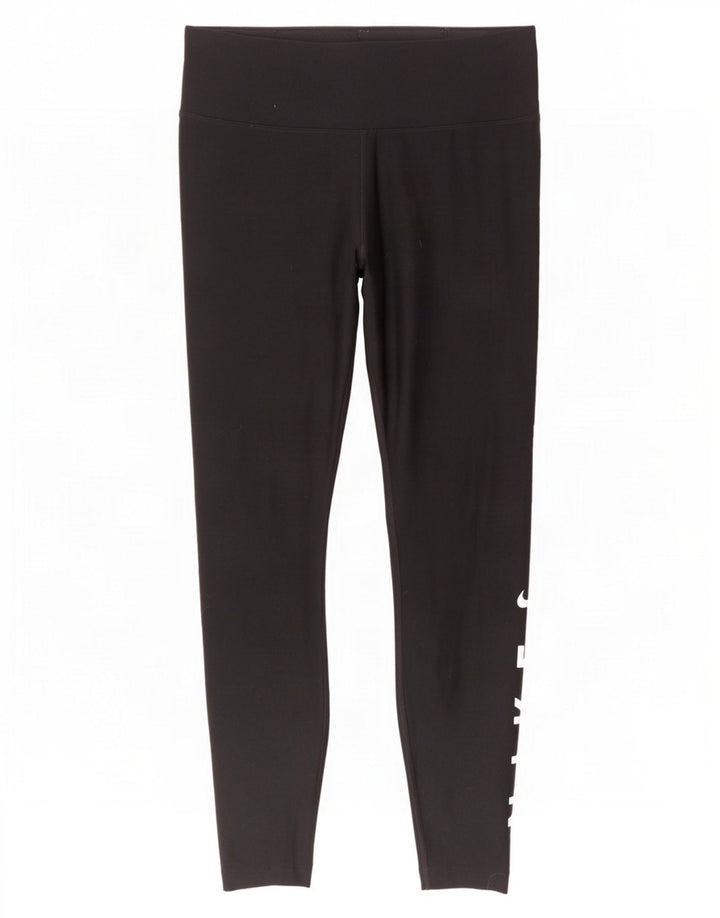 Damskie legginsy Nike Dri Fit Graphic UK 14, średni czarny poliester