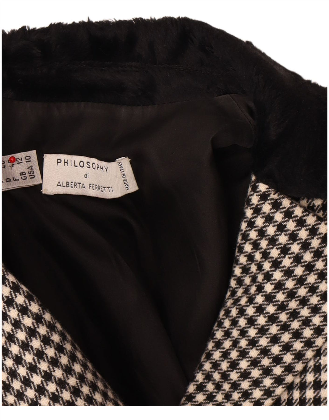 PHILOSOPHY DI ALBERTA FERRETTI Damska marynarka UK 12, średnia czarna