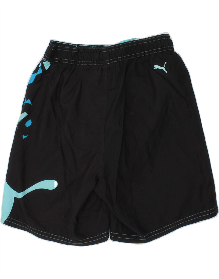 PUMA Boys Graphic Swimming Shorts 9-10 Years  Black Polyester Vintage Puma and Second-Hand Puma from Messina Hembry 