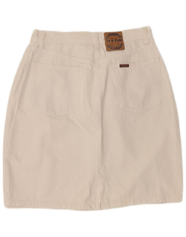 Damska spódnica dżinsowa CARRERA IT 42 Medium W32 Biała bawełna