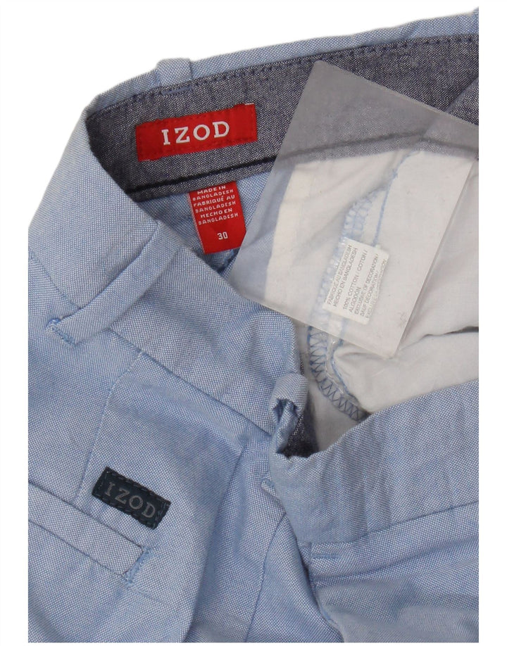 Męskie spodenki Chino Izod W30 Średnioniebieskie, bawełniane