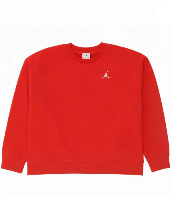 Bluza damska Jordan o luźnym kroju, bluza UK 10, mała, czerwona bawełna