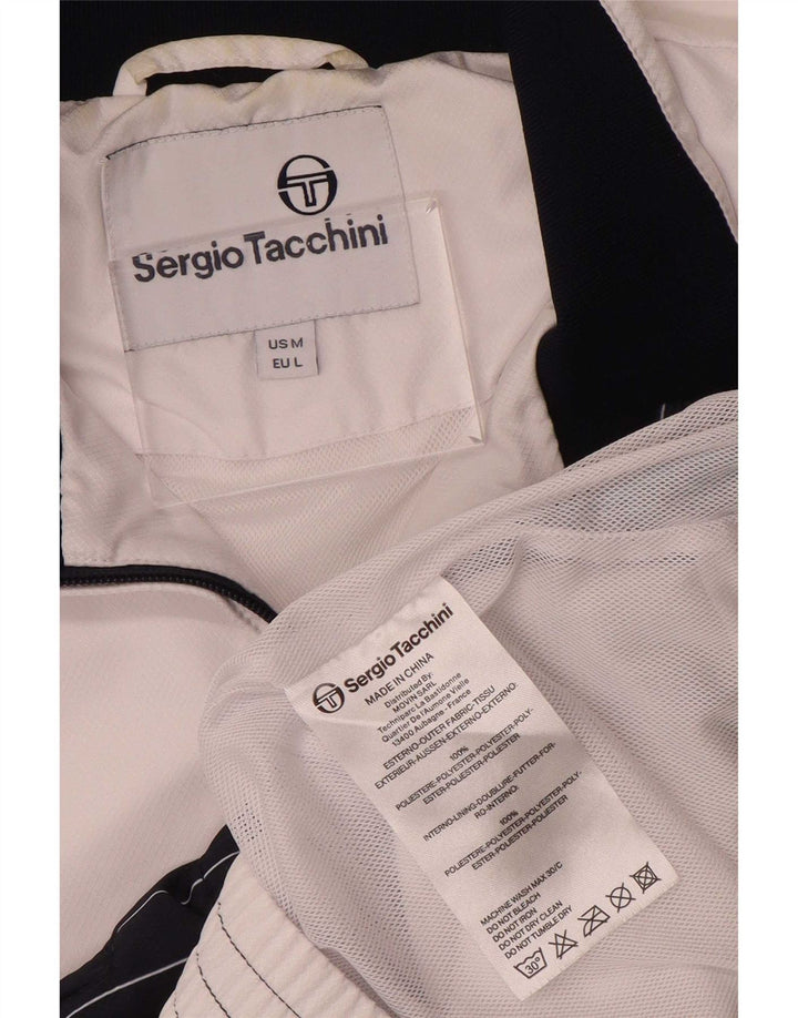 Męska kurtka dresowa Sergio Tacchini w kolorze średniej bieli