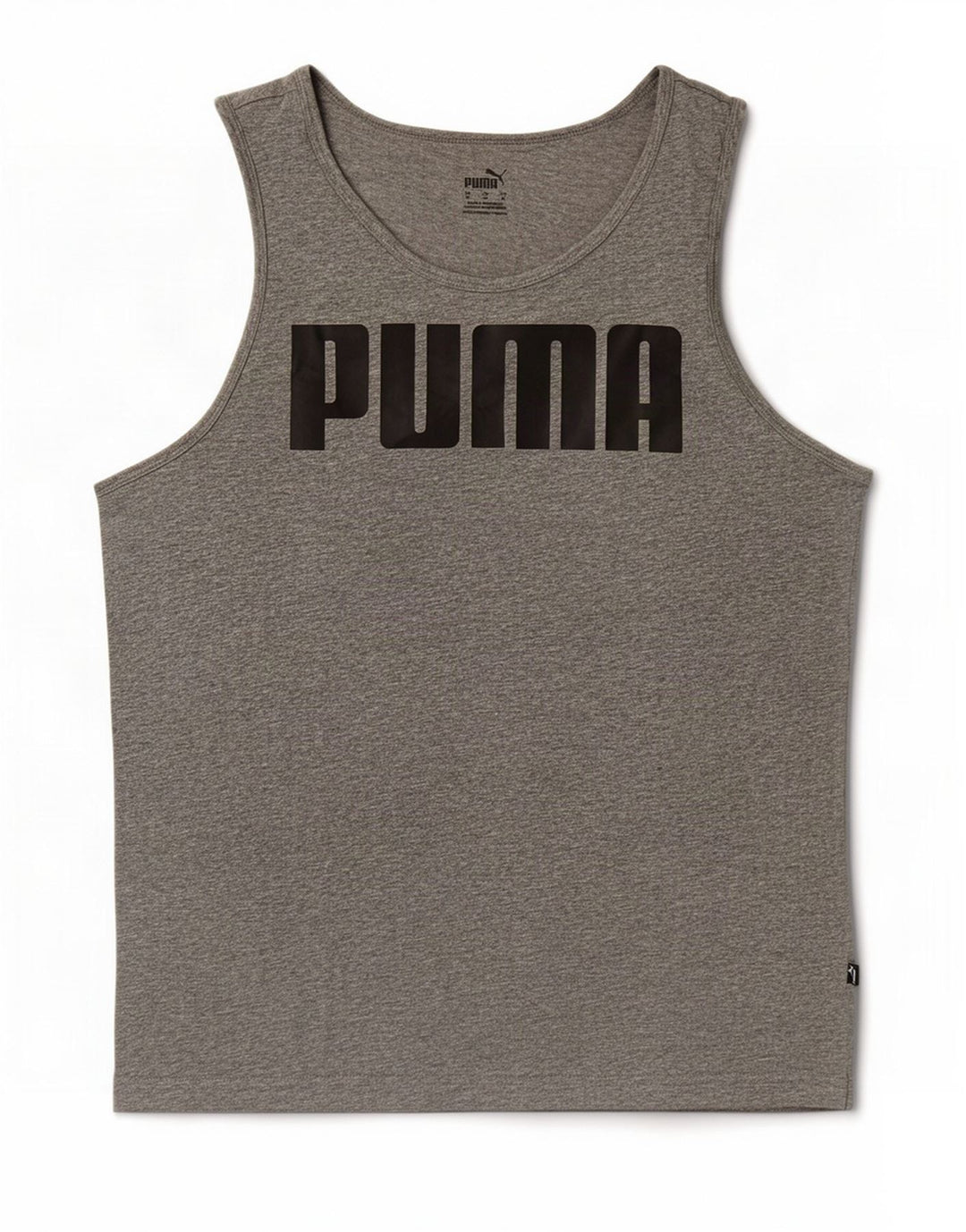 Męska kamizelka z grafiką Puma, średnia szara bawełniana nakrapiana