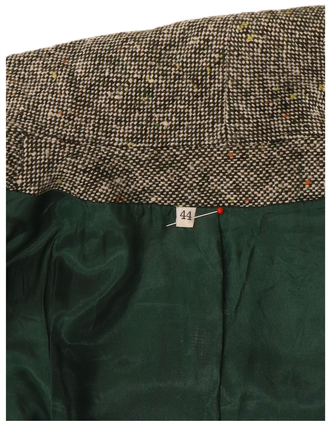 Vintage damski płaszcz pelerynowy IT 44 średnio szary nakrapiany