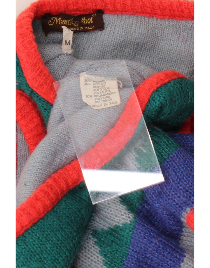 Sweter damski MAURICE ABOT UK 14 w średnie, wielokolorowe paski