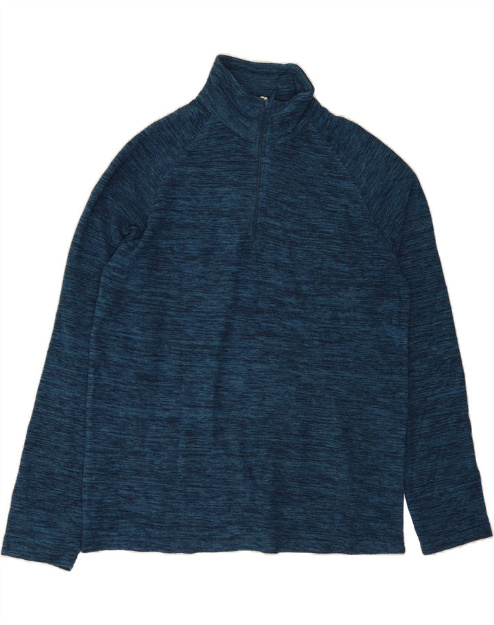 MOUNTAIN WAREHOUSE Mens Fleece Jumper Small Navy Blue Flecked Polyester Vintage Mountain Warehouse and Second-Hand Mountain Warehouse from Messina Hembry 
