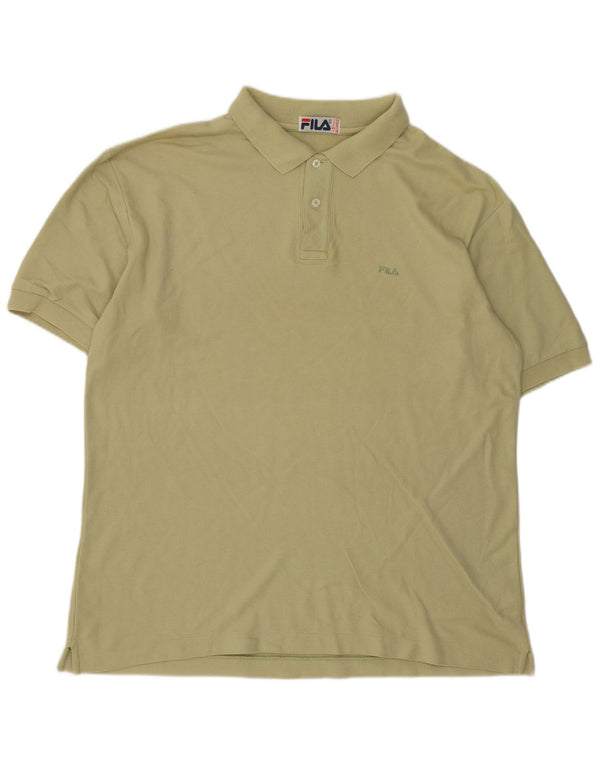 Męska koszulka polo Fila o regularnym kroju IT 54 XL, bawełna khaki