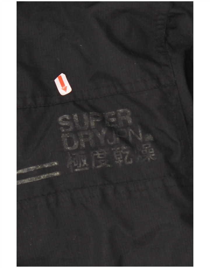 Męska kurtka wiatrówka SUPERDRY UK 40, duża, czarna, nylonowa