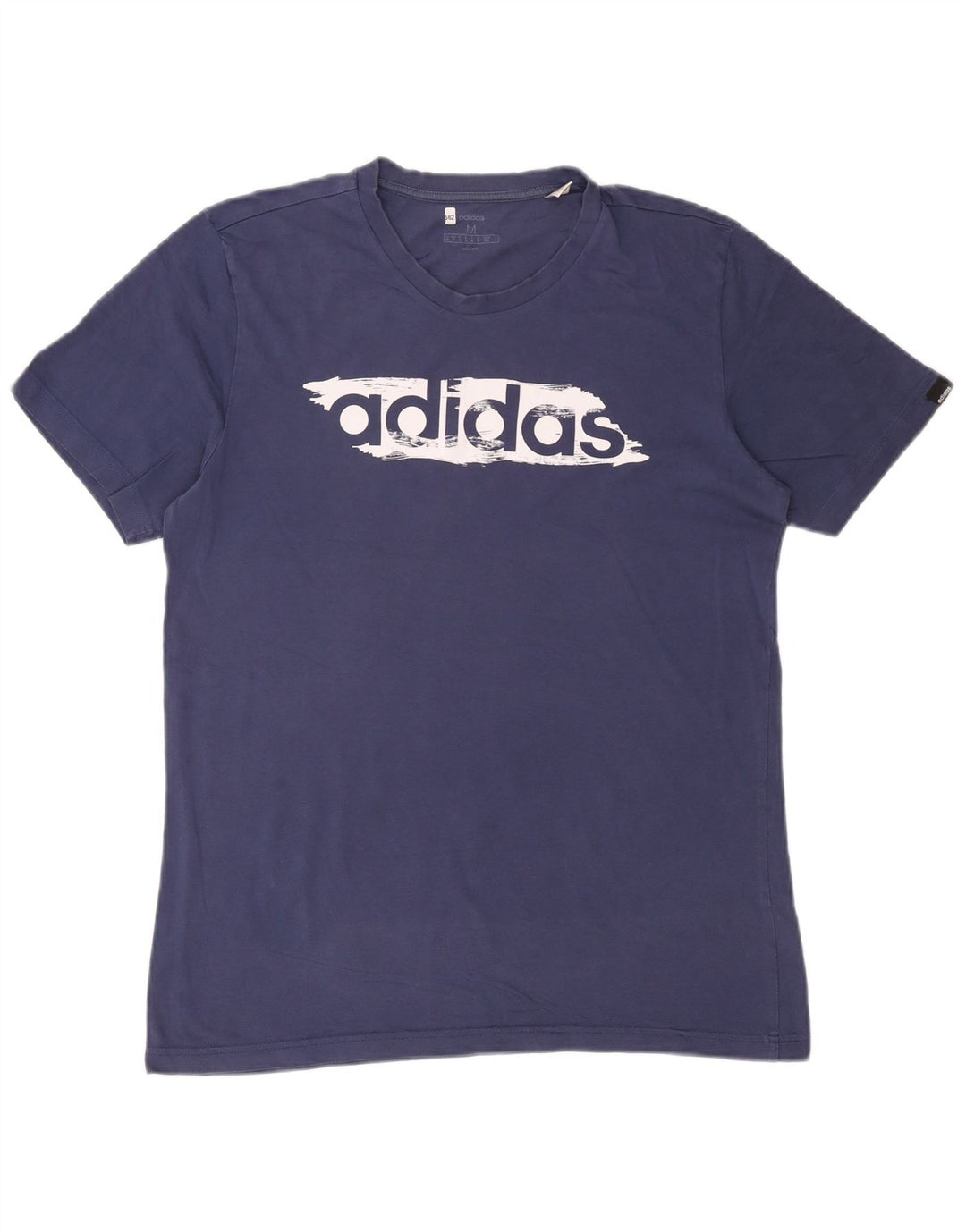 Męska koszulka graficzna Adidas Top Medium Granatowa, bawełniana