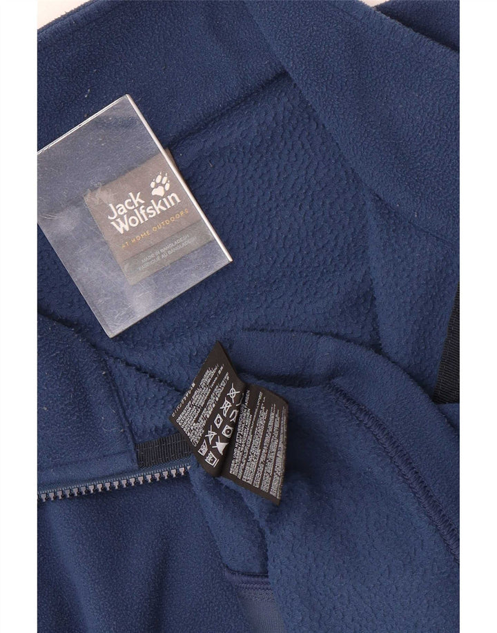 Męska kurtka polarowa Jack Wolfskin UK 42, duża niebieska, poliester