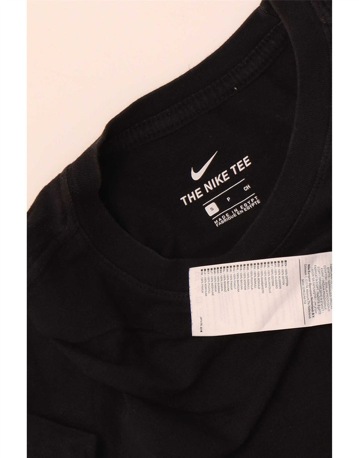 T-shirt męski Nike, mały, czarny, bawełniany