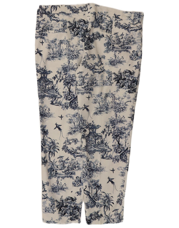 Spodnie damskie Zara Fairy Tale Chino EU 44 Large W34 L27 White Floral