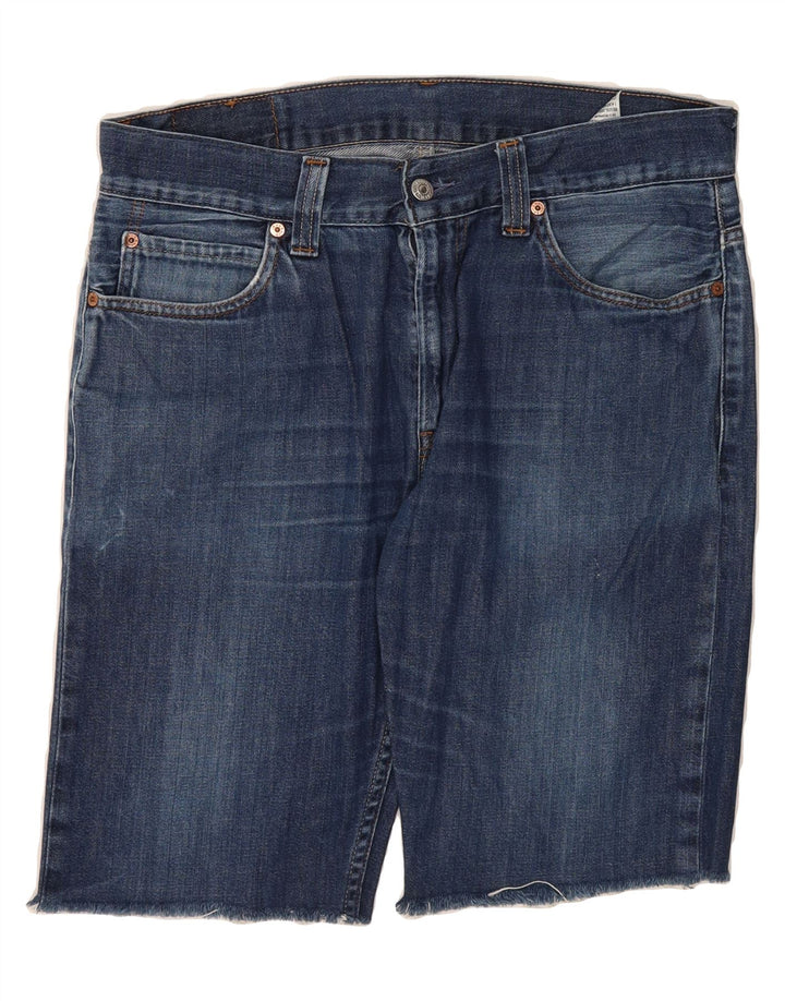 LEVI'S Mens 506 Denim Shorts  W34 Large  Navy Blue Cotton Vintage Levi's and Second-Hand Levi's from Messina Hembry 