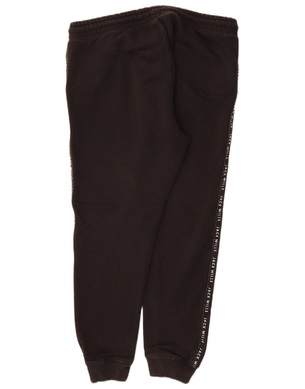 Damskie spodnie dresowe Jack Wills Graphic Joggers UK 14, duże czarne