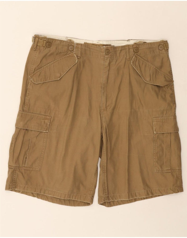 VINTAGE Mens Cargo Shorts W38 XL Beige