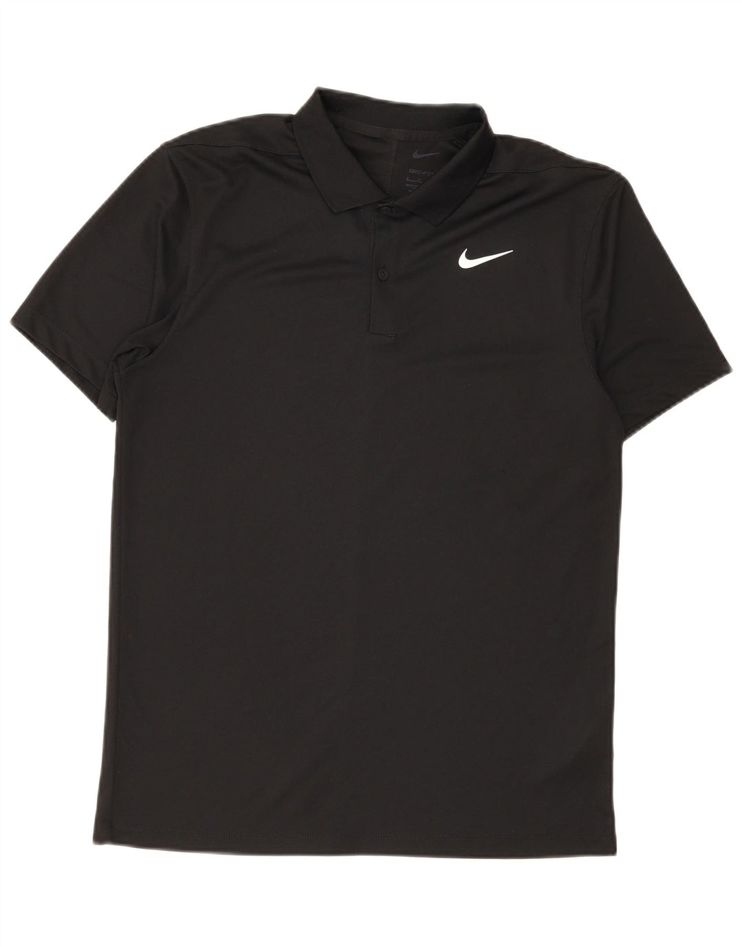 Męska koszulka polo Nike Dri Fit, mała, czarna, poliestrowa