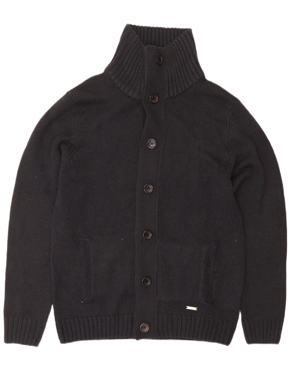 PIERRE CARDIN Męski sweter rozpinany, duży, granatowy, akrylowy