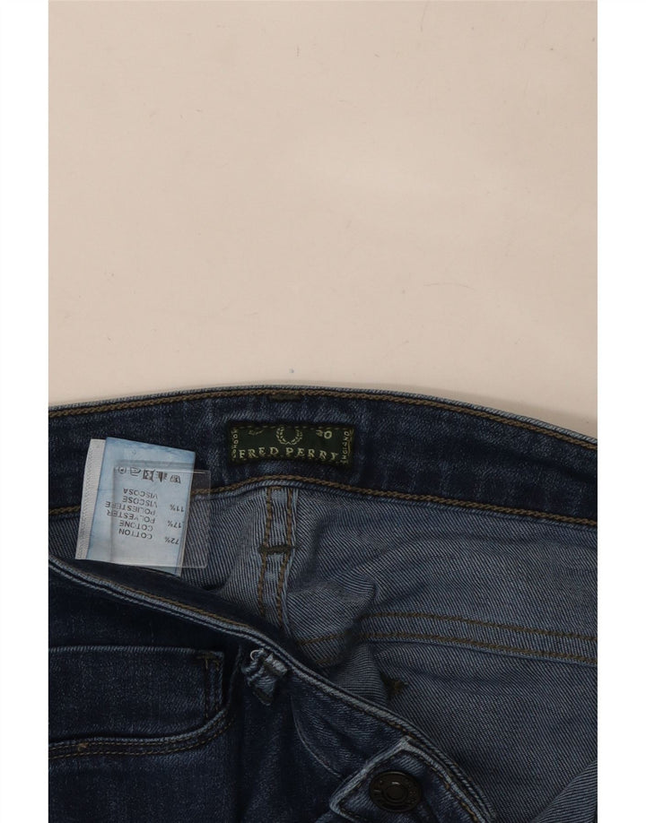 Damskie jeansy skinny FRED PERRY W30 L30 Granatowe, bawełniane