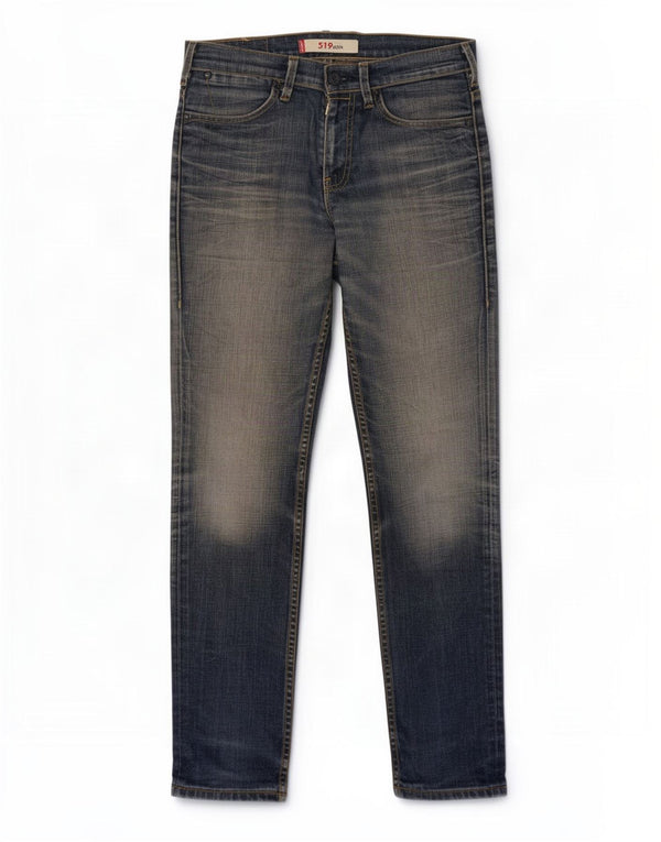 Męskie jeansy Levi's 519 Slim W30 L32 Granatowa bawełna