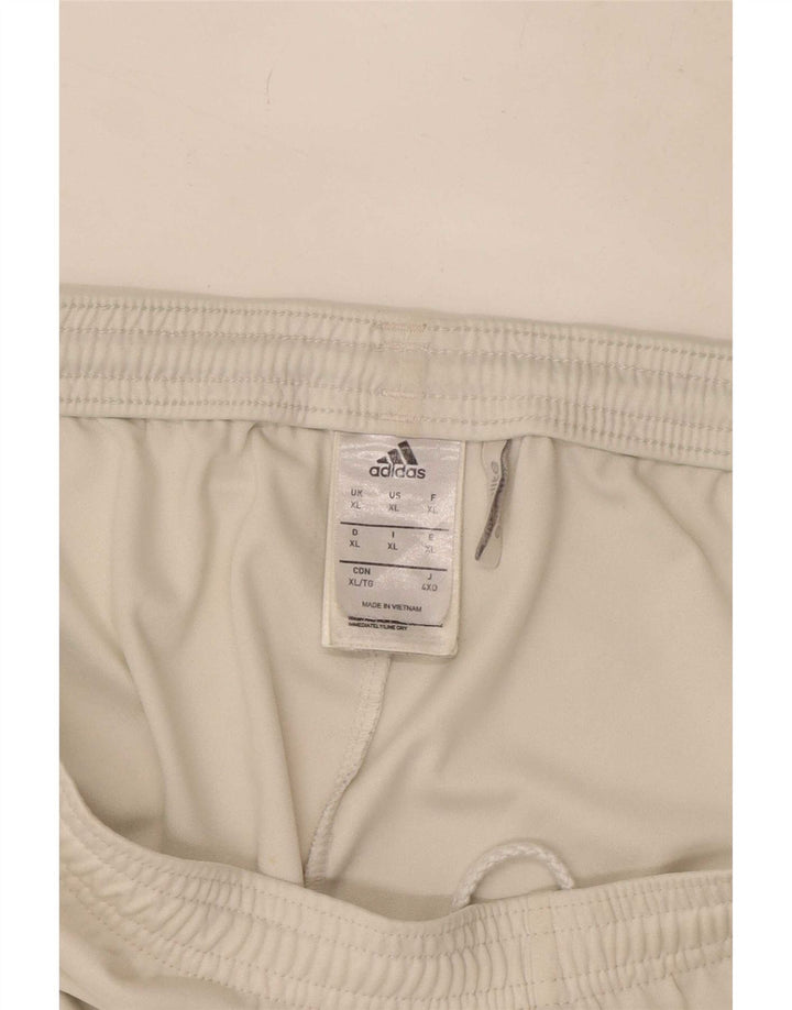 Męskie spodenki sportowe Adidas Climalite XL, biały poliester