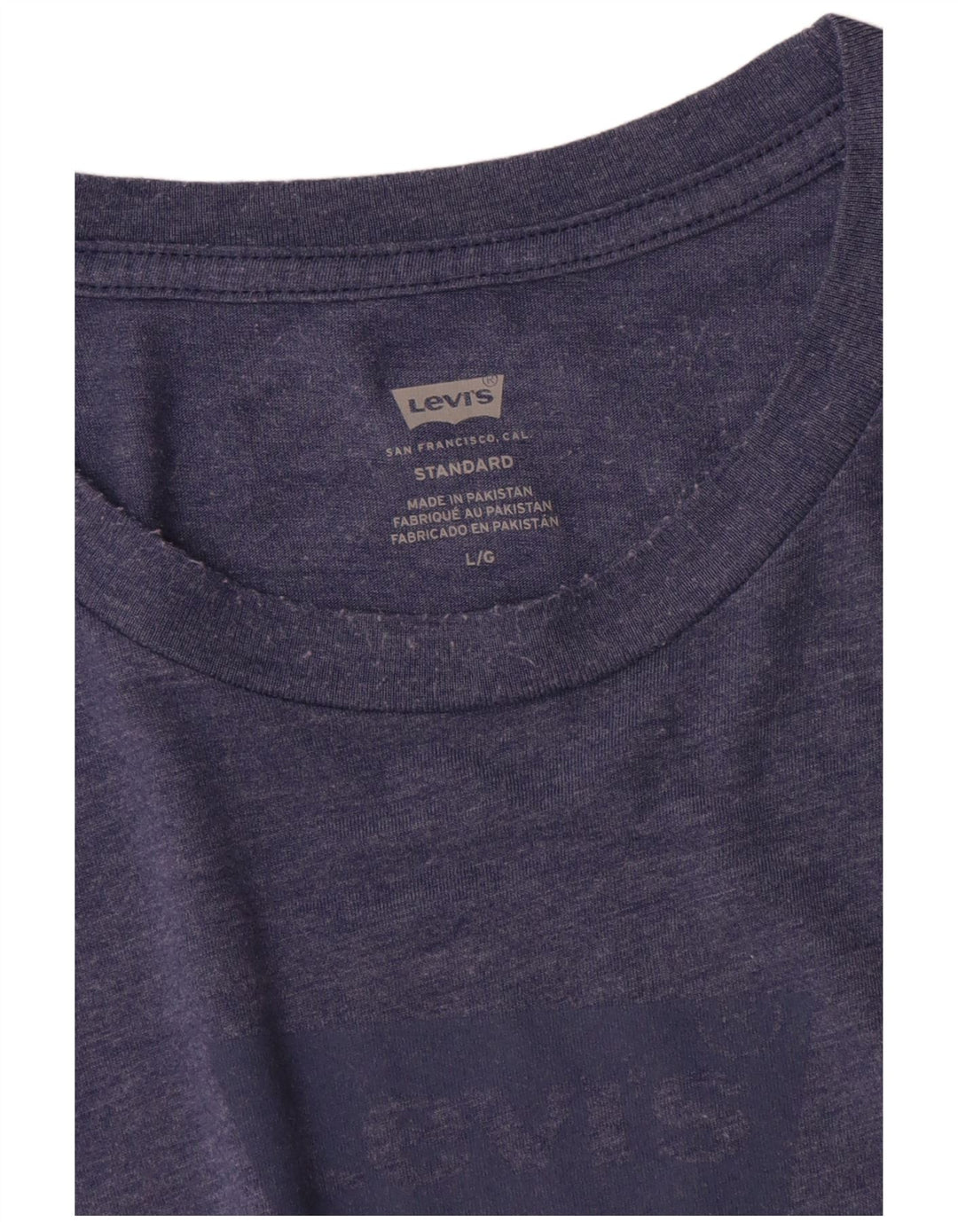 Męska koszulka standardowa Levi's z grafiką, duża, niebieska