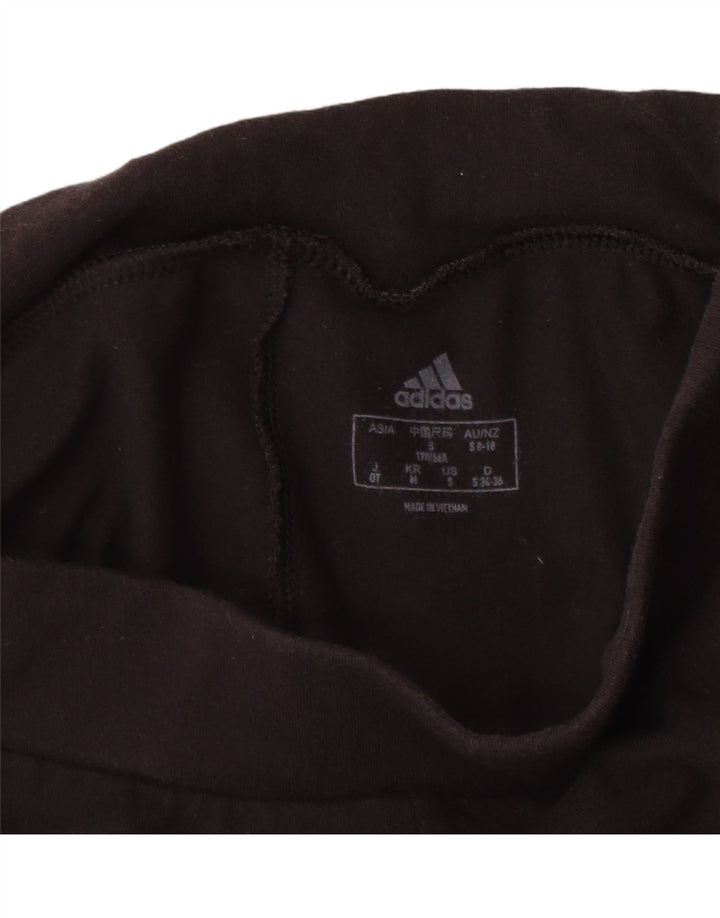 Legginsy Damskie Adidas UK 8/10 Małe Czarne Bawełniane