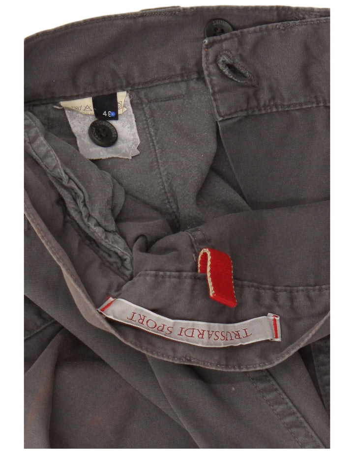 Męskie proste spodnie cargo Trussardi IT 48 Medium W32 L32 Szare
