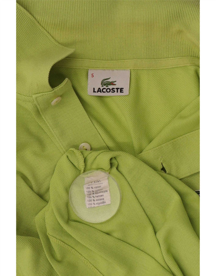 Męska koszulka polo Lacoste, rozmiar 5, duża, zielona bawełna