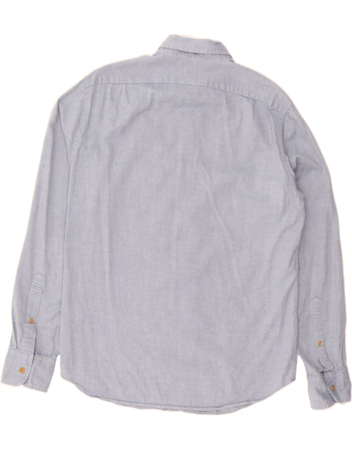 J. CREW Mens Slim Shirt Medium Blue Cotton Vintage J. Crew and Second-Hand J. Crew from Messina Hembry 