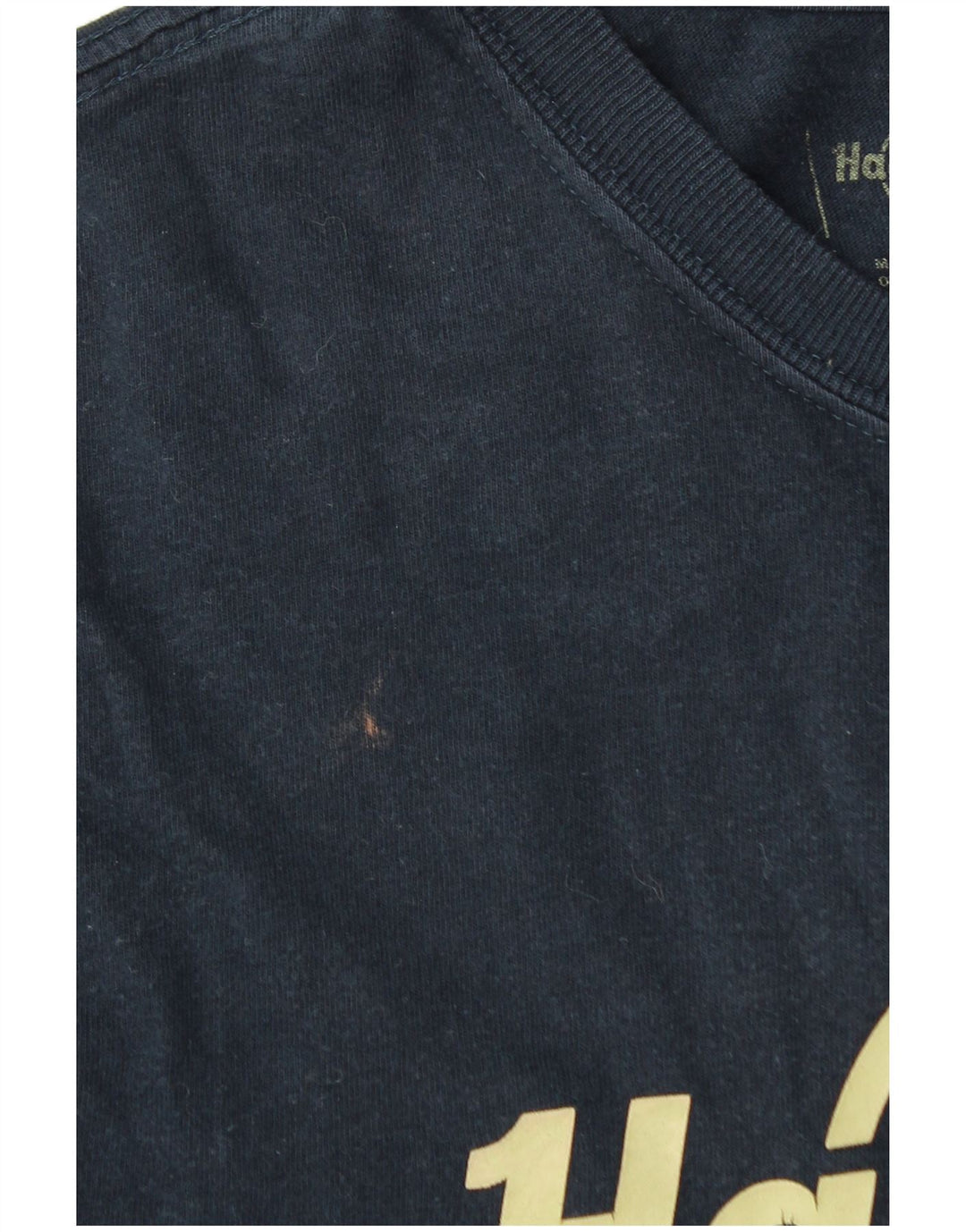 Męska koszulka z grafiką Hard Rock Barcelona, górna, średnia, granatowa bawełna