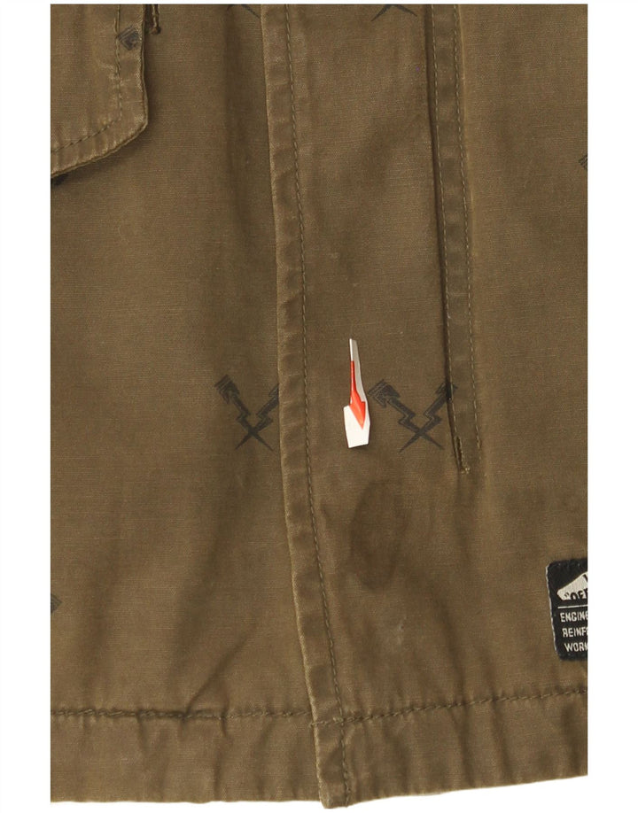 Męska kurtka z kapturem Vans UK 38 Medium Khaki Geometric