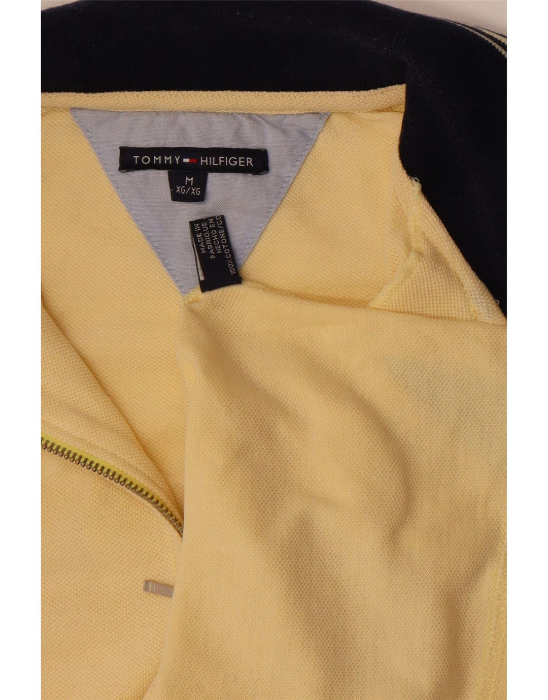 Męska koszulka polo do rugby Tommy Hilfiger, średnia żółta bawełna