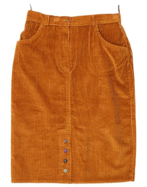 Vintage damska sztruksowa spódnica IT 42 Medium W28 Beżowa