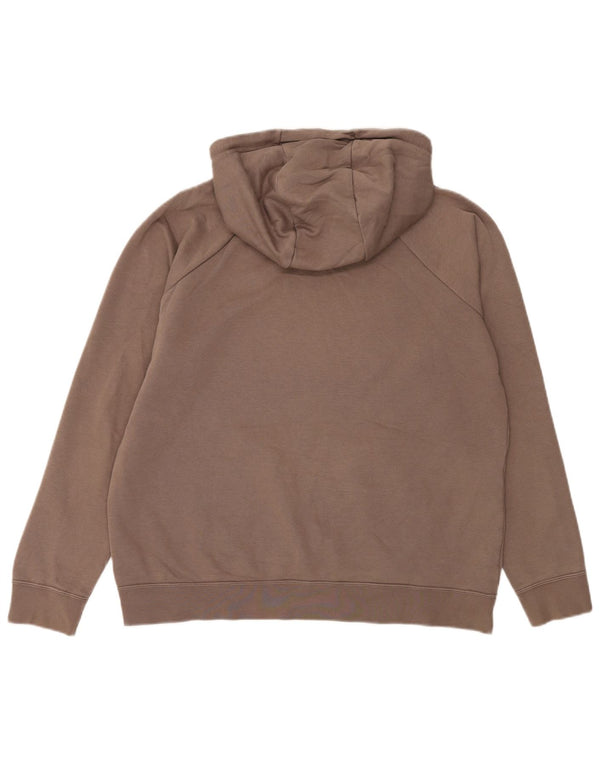 Męski sweter z kapturem Nike, duży, brązowy, bawełniany