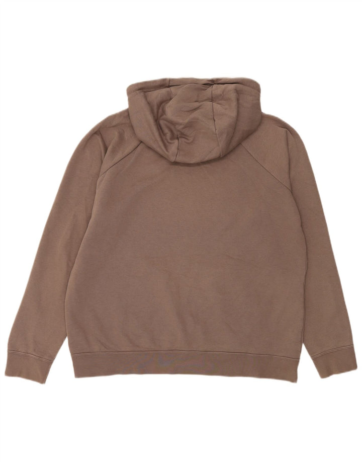 Męski sweter z kapturem Nike, duży, brązowy, bawełniany